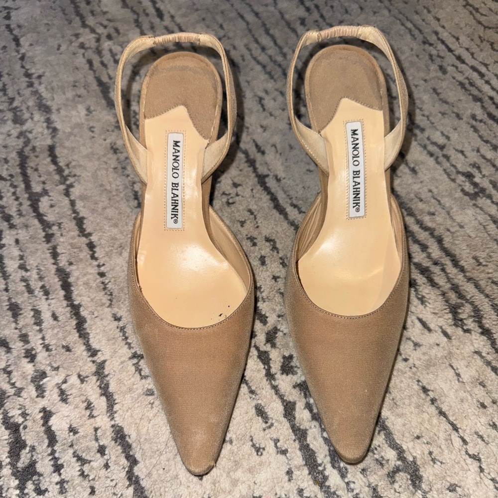 Manolo Blahnik Tan Women's Shoes